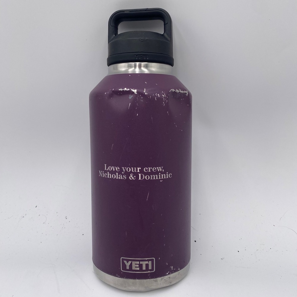 YETI Rambler 64 oz Bottle Chug Cap Nordic Purple Stainless Steel Insulated Large